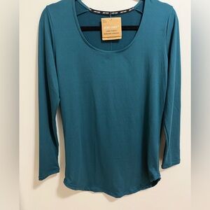 Just Cozy Teal Long Sleeve Women's Top